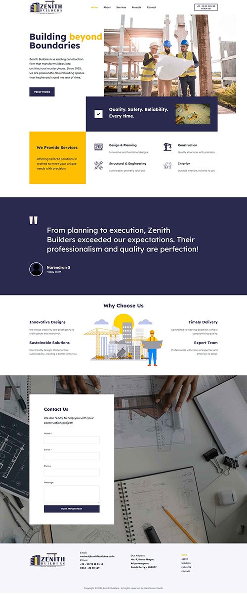 Zenith-builders-website